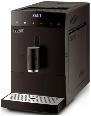 Кофемашина автоматическая Vitek Metropolis VT-8700 черный, зерновой кофе, 1.2 л, 1350 Вт, 20 Бар