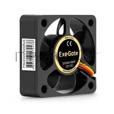 Вентилятор для корпуса ExeGate EX05015B3P черный, 50 мм, 6000 об/мин, 33 дБ, 3 pin
