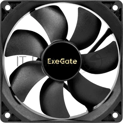 Вентилятор для корпуса ExeGate ExtraSilent ES12025S3P черный, 120 мм, 1300 об/мин, 22 дБ, 3 pin