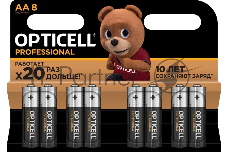 Батарея Opticell Professional AA AA (8шт) блистер