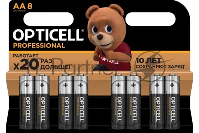 Батарея Opticell Professional AA AA (8шт) блистер