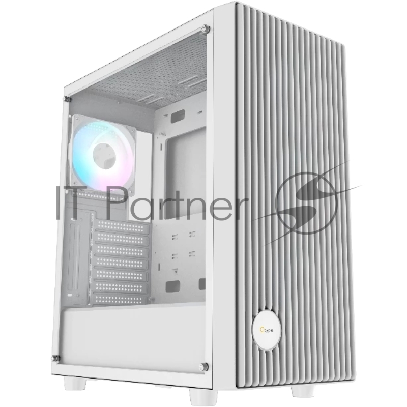 Компьютерный корпус Ocypus Gaммa C70 WH ARGB ATX/win/белый/4 ARGB fans/no PSU/Tempered Glass