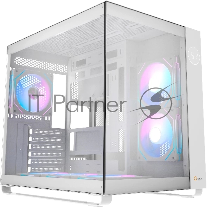 Компьютерный корпус Ocypus Iota C70 WH ARGb ATX/win/белый/6 ARGb fans/no PSU/Tempered Glass