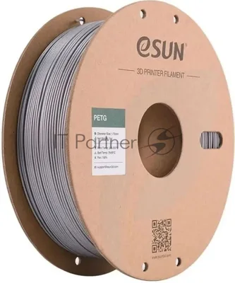 Пластик для принтера 3D Esun PETG175SS1 PETG d1.75мм 1кг 1цв. серебристый