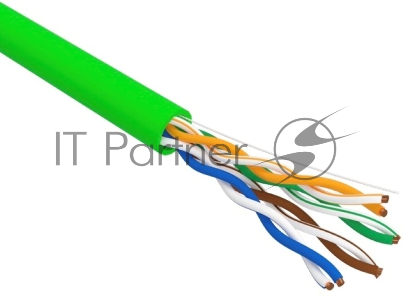 Кабель информационный Rexant cat.5e U/UTP 4 пары 24AWG нг(А)-LSLTx внутренний 305м зеленый