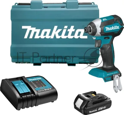 Дрель-шуруповерт Makita DTD153SY, 18 В, 1,5 Ач, 170 Нм, бесщеточный, ударный