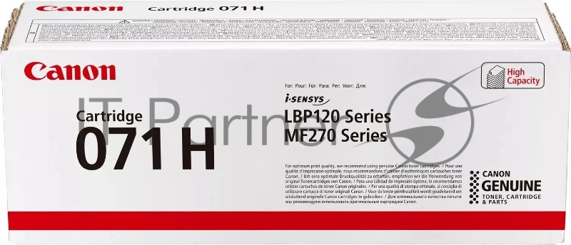Картридж лазерный Canon 071H 5646C002 черный (2500 стр.) для Canon i-SENSYS LBP122dw/MF272dw/MF275dw