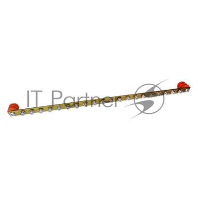 Шина заземления Lanmaster TWT-EBARH-1U-15X3/20 дл.482мм шир.15мм