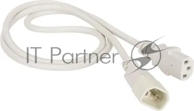 Шнур питания Lanmaster LAN-PP13/14-10-WH C13-С14 проводник.:3x0.75мм2 10м 220В 10А белый