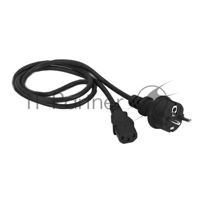 Шнур питания Lanmaster LAN-PP13/SH-10-BK C13-Schuko проводник.:3x0.75мм2 10м 250В 10А черный