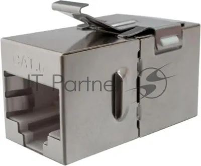 Адаптер Suprlan 10-0316-1, проходн. Keystone RJ45 кат.5E FTP, стальной