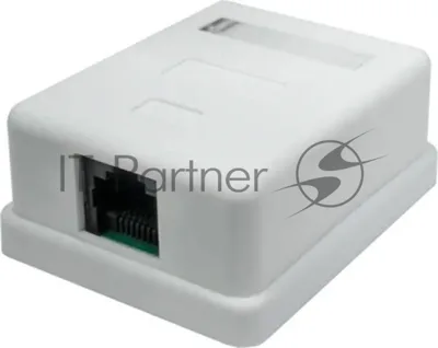Розетка компьютерная Suprlan 10-0307-1, наклад. RJ45 1 кат.5E UTP