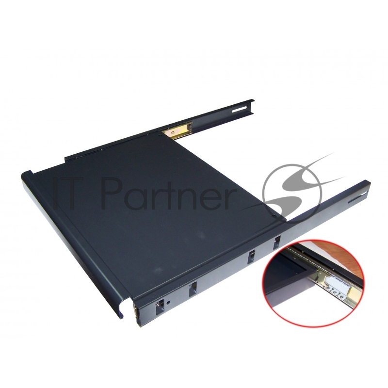Полка выдвижная для клавиатуры Lanmaster TWT-CBB-SK-8/20 1U нагр.:20кг. 19" черный (упак.:1шт)