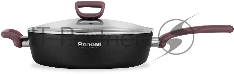 Сотейник Rondell Fest RDA-1526 d=28 см, (с крышкой) черный