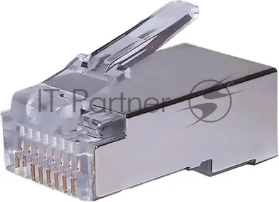 Коннектор Suprlan 10-0231-1, FTP cat.5e RJ45, 10 шт, прозрачный