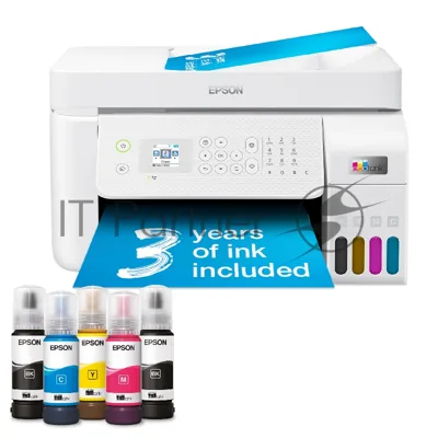 МФУ струйное Epson EcoTank L5296 (C11CJ65411) белый, A4, ч/б печ. 33стр/мин., цв. печ. 15стр/мин., 5760x1440 DPI, 2400х1200 DPI, USB, Ethernet, Wi-Fi