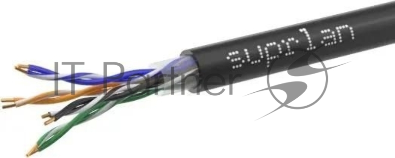 Кабель информационный Suprlan Premium 01-1012-2, cat.5e FTP 4 пары X24AWG PVC внутренний, 305м, серый