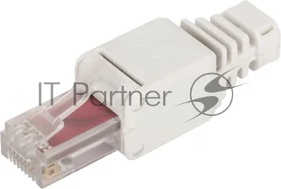 Коннектор Lanmaster LAN-TMP-U6A-WH полев.RJ45 кат.6A UTP бел. (упак.:1шт)