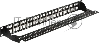 Патч-панель наборная Lanmaster LAN-PPC48OK-UTP 19" 1U 48xRJ45 UTP