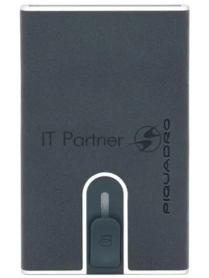 Картхолдер Piquadro Black Square PP4825B3R/BLU4 натуральная кожа, темно-синий