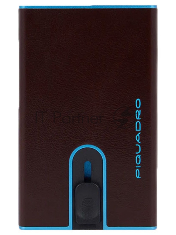 Чехол для кредитных карт Piquadro Blue Square PP4825B2BLR/MO, натур.кожа, красное дерево