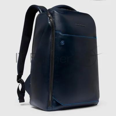Рюкзак мужской Piquadro Blue Square CA6593B2/BLU2, кожа, темно-синий