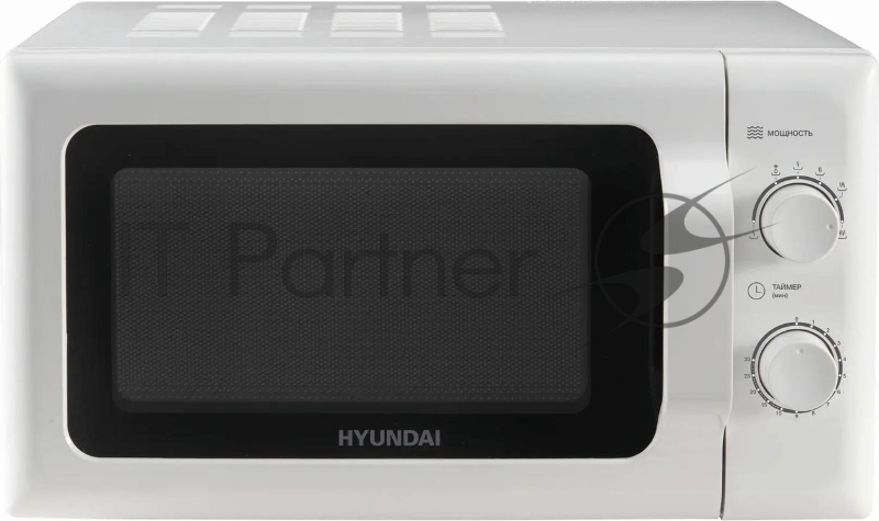 Микроволновая печь Hyundai HYM-M2051 белый, 20 л, 700 Вт, переключатели - поворотный механизм