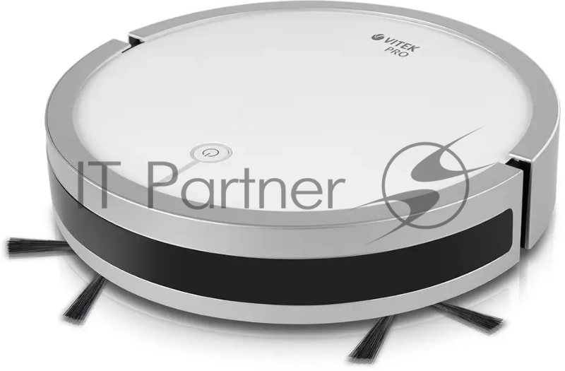 Робот-пылесос Vitek VT-1804 белый/серый, 2500 мАч Li-Ion, уборка сухая/влажная, пылесборник контейнер 0.45 л