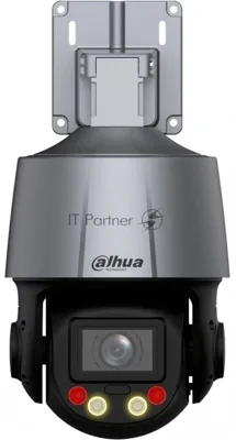 Мини-PTZ IP-видеокамера Dahua DH-SD3C405DB-GNY-A-PV Smart Dual Light с активным сдерживанием и ИИ 4Мп, 1/2.8” CMOS, 5x моторизованный объектив 2.7~13,5мм (5x), видеоаналитика, ИК до 50, LED до 30м