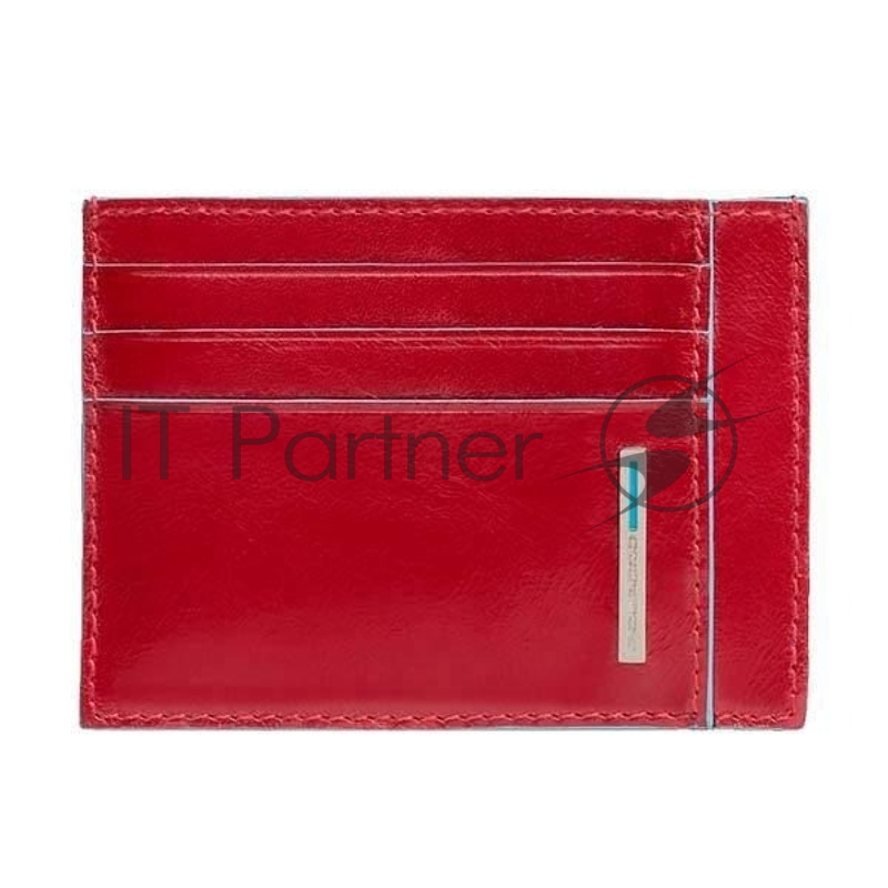 Чехол для кредитных карт Piquadro Blue Square PP2762B2R/R, натур.кожа, красный