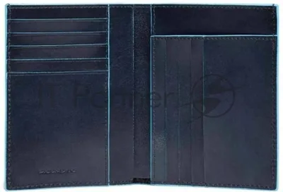 Кошелек мужской Piquadro Blue Square PU1393B2/BLU2, натур.кожа, темно-синий