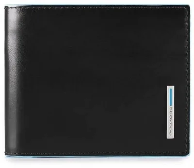 Кошелек мужской Piquadro Blue Square PU3891B2R/N, натур.кожа, черный