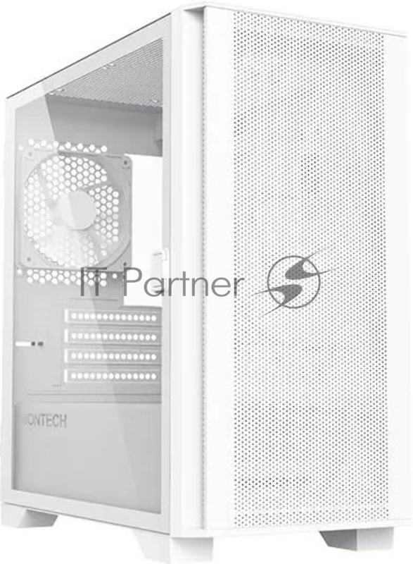 Компьютерный корпус Montech AIR 100 LITE белый без БП mATX 2x120мм 1xUSB 2.0 2xUSB 3.0 audio bott PSU