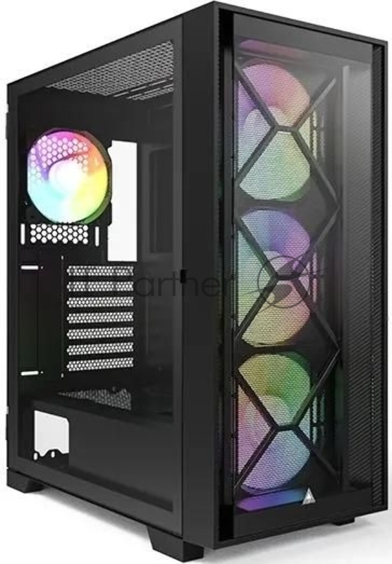 Компьютерный корпус Montech AIR 1000 PREMIUM черный без БП ATX 1x120мм 3x140мм 2xUSB3.0 audio bott PSU