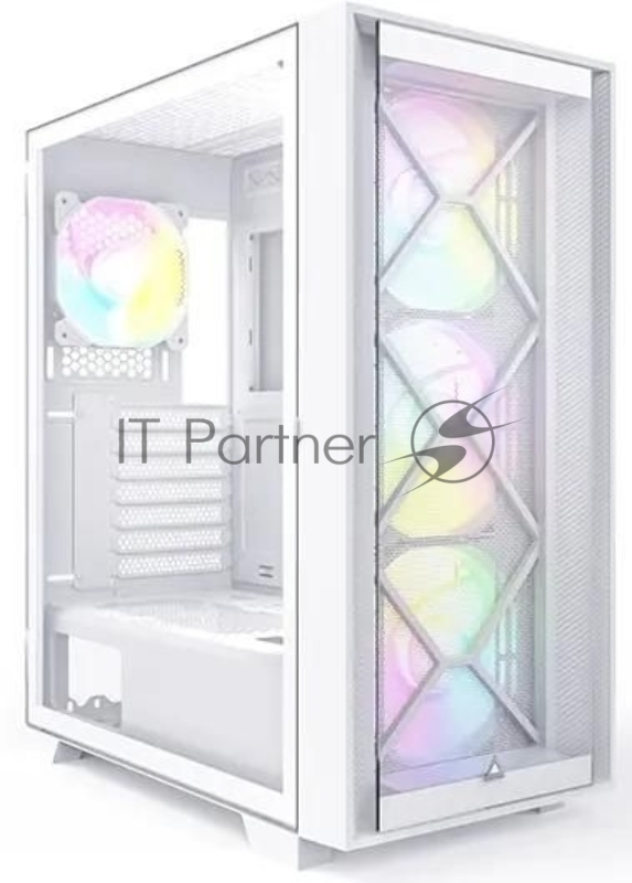 Компьютерный корпус Montech AIR 1000 PREMIUM белый без БП ATX 1x120мм 3x140мм 2xUSB3.0 1xUSB3.1 audio bott PSU