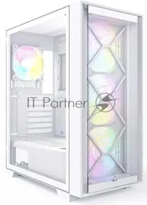 Компьютерный корпус Montech AIR 1000 PREMIUM белый без БП ATX 1x120мм 3x140мм 2xUSB3.0 1xUSB3.1 audio bott PSU