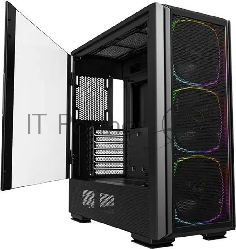 Компьютерный корпус Montech SKY TWO GX черный без БП ATX 3x140мм 2xUSB3.0 1xUSB3.1 audio bott PSU