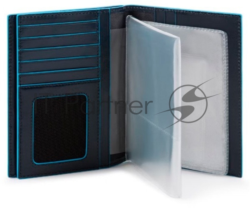 Обложка для документов Piquadro Blue Square PP5246B2R/BLU2 синий натур.кожа