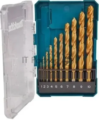 Набор сверл Makita D-72849 по металлу (10пред.) для дрелей