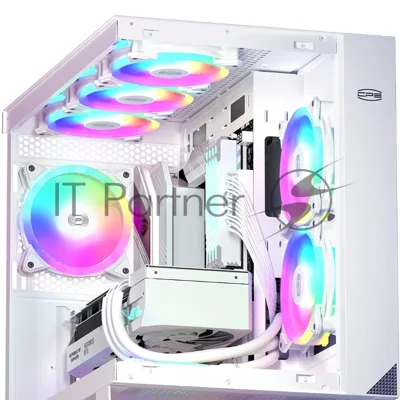 Вентилятор для корпуса PCCooler F3 T120 ARGb белый, 120 мм, 1800 об/мин, 21.6 дБ, 4 pin