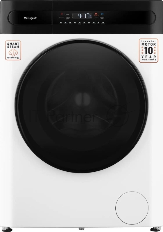 Стиральная машина Weissgauff WMD 49411 DC Inverter Steam, класс: B, загр.фронтальная макс.:11кг, (с сушкой) белый