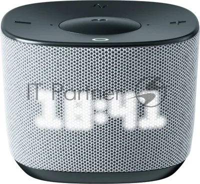 Умная колонка Sber Boom Home, 8Вт, с экраном, 1 динамик, часы, мультирум, TWS, Zigbee хаб, Wi-Fi, Bluetooth 5.0, Zigbee, Салют, серый
