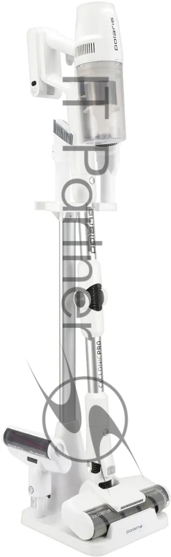 Пылесос вертикальный Polaris CyclonicPRO PVCS 4050 белый, питание от аккумулятора, 180 Вт, уборка сухая/влажная, пылесборник 0.4 л