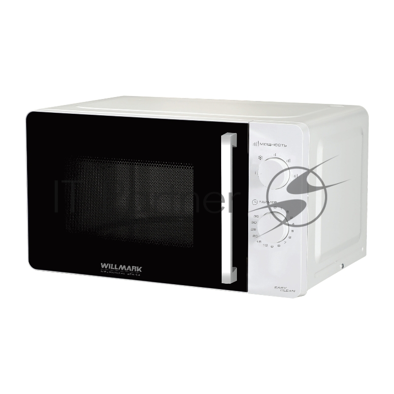 Микроволновая печь Willmark WMO-281XW белый, 20 л, 700 Вт, переключатели - поворотный механизм