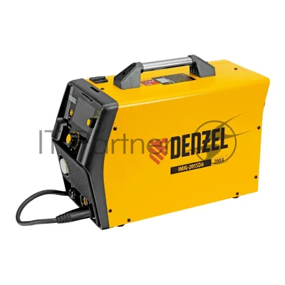 Аппарат инвертор. полуавтомат. cварки Denzel IMIG-205SDR, 200 А, ПВ 60%, катушка 5 кг