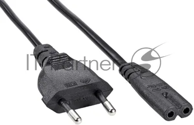 Кабель Premier 5-180 IEC C7 (2-pin) Евровилка 1.8м (5-180(0.5) 1.8) черный (Bulk)