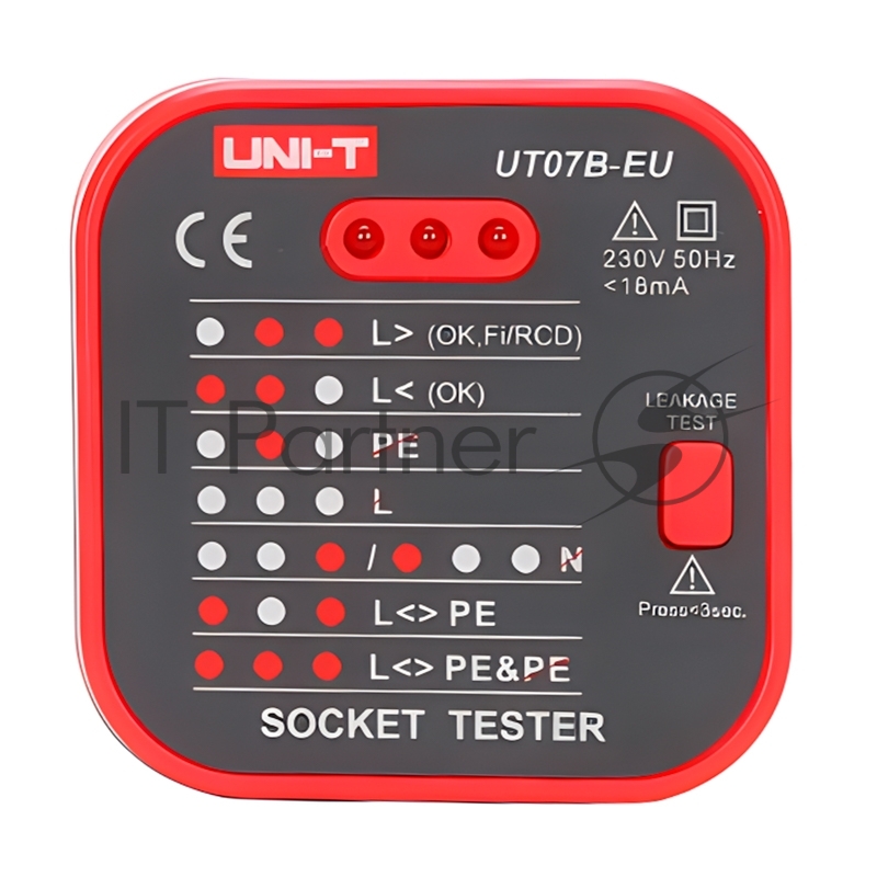 Тестер розеток UNI-T UT07B-EU 