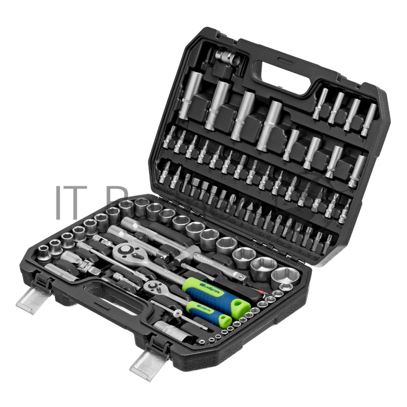 Набор инструментов Сибртех 13388 1/2", 1/4", пластиковый кейс, 94 предмета