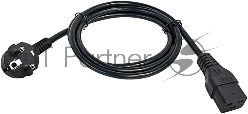 Шнур питания ITK PC-C19D-2M C19-Schuko проводник.:3x1.5мм2 2м 230В 16А (упак.:1шт) черный