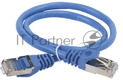 Патч-корд ITK PC03-C5EFL-1M F/FTP RJ-45 вил.-вилка RJ-45 cat.5e 1м синий LSZH